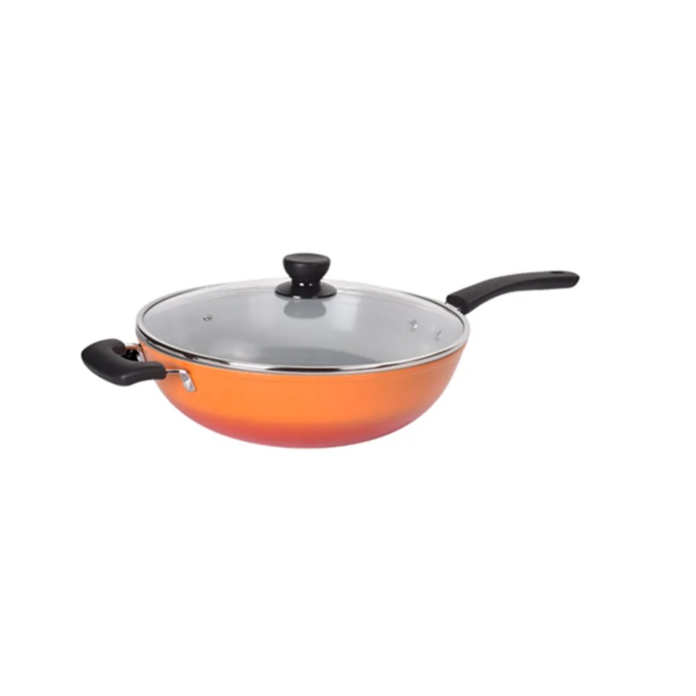 New Nonstick Wok Orange